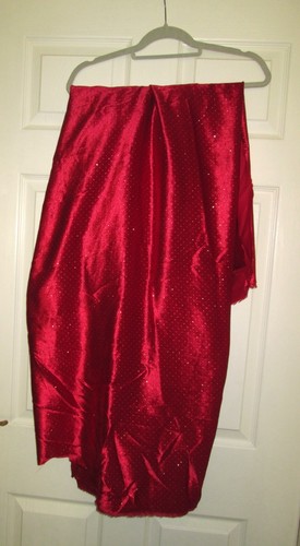 Soft red metallic spot velour - soft,