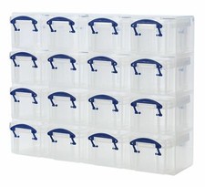 Really Useful 0.14 Litre Organiser  With 16 X 0.14 Litre Clear Boxes