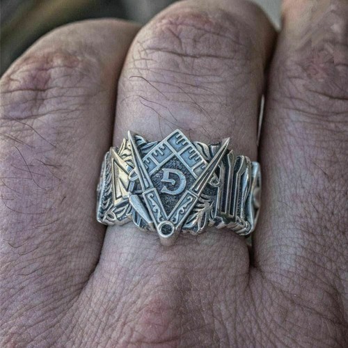 Freemason ring stainless steel - ring,