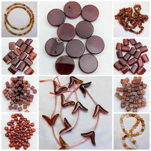 Carnelian gemstone beads - gemstone,