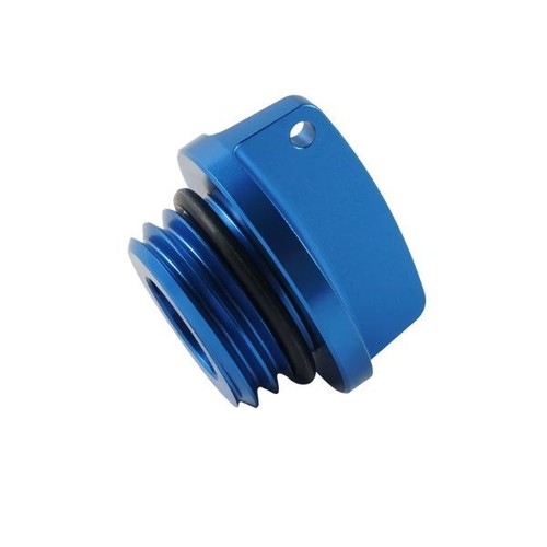 Engine oil filler - blue, for