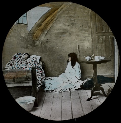 Magic lantern slide - magic,