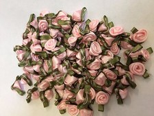 Satin Small Ribbon Roses Buds