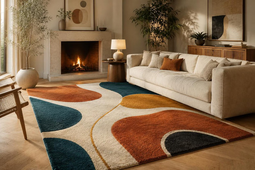 Hand tufted wool - wool, rug
