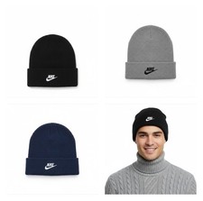 Unisex Nike Beanie Hat Winter Knitted Cap Sports Casual Nike Logo Free Post