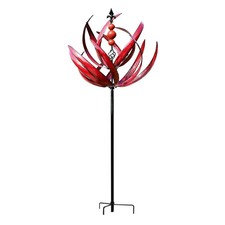 Hsthe Sea Wind Spinner,360 Degree Rotatable Metal Yard Garden Spinners,Thickened