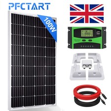 100Watt Solar Panel Kit with Mounting Brackets for Campervan Caravan Camper Van