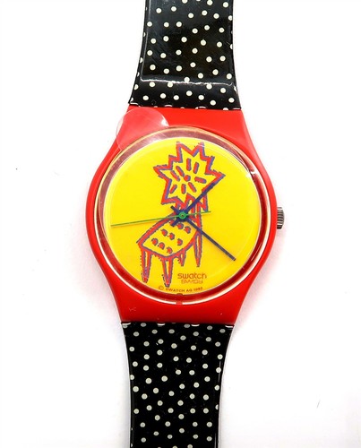 New swatch watch - swatch, chair