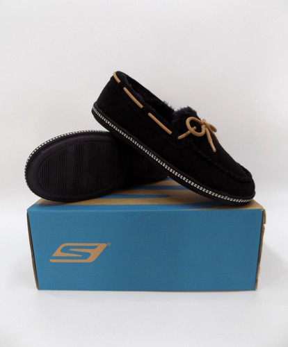 Skechers slippers black memory - slippers,