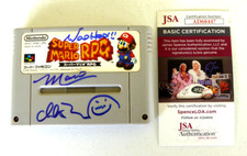 Charles Martinet Signed Mario RPG Super Famicom Japanese Game Autograph JSA COA