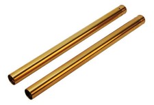 GENUINE TECH TRIALS RIGHT FORK TUBE STANCHION STEEL GOLD FOR TRS