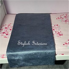 Hi-Quality Soft Rustique Velvet Bed Runner Throw Handmade Bedding Cover Sofa