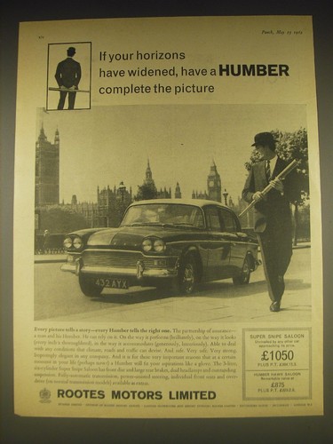 1962 humber super snipe - 1962, saloon
