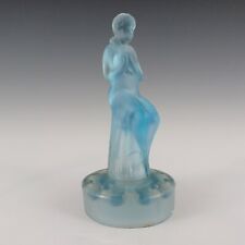 Sowerby Art Deco Blue Glass