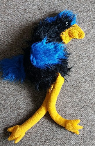 Emu plush hand - plush, 1980s