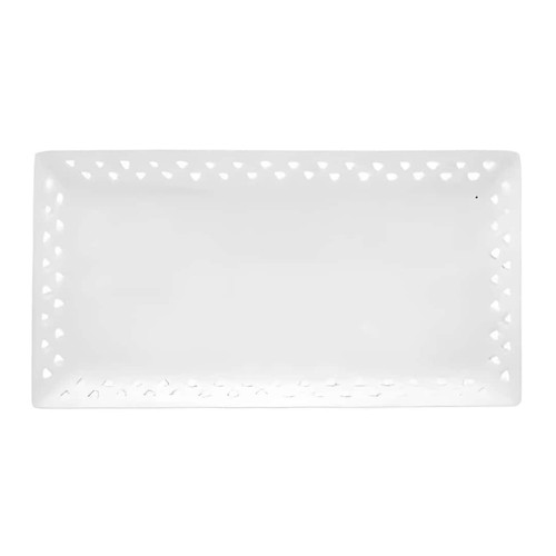 White rectangular tray - rectangular,