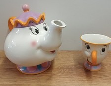 Paladone Disney, Beauty & The Beast, Mrs Potts Large Teapot & Chip Mug Set