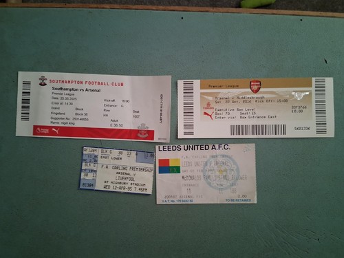 Arsenal used football tickets - football,