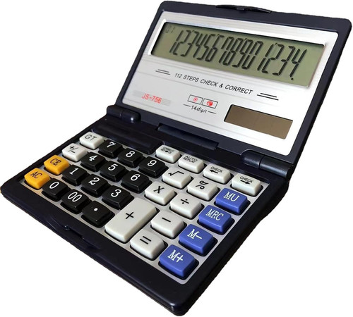 Folding calculator with - folding,