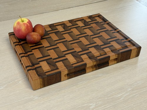 Solid hardwood end - end, grain