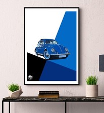Classic VW Beetle Print - Wall