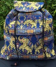 Hippie Boho Elephant Design Backpack Hippy  Shoulder Rucksack Travel College Uni