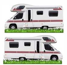 14 Metres Burgundy  Stripes For Motorhome Caravan Campervan Decal Graphics S2