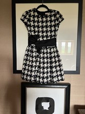 Lili Gaufrette Houndstooth Dress