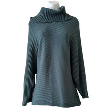 COLOUR EIGHTEEN MODERN STYLISH JUMPER PULLOVER TEAL GREEN KNIT ALL SEASON UK 14