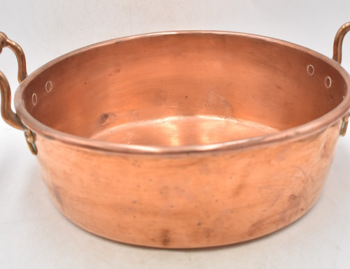 Antique french copper jam pot - antique,