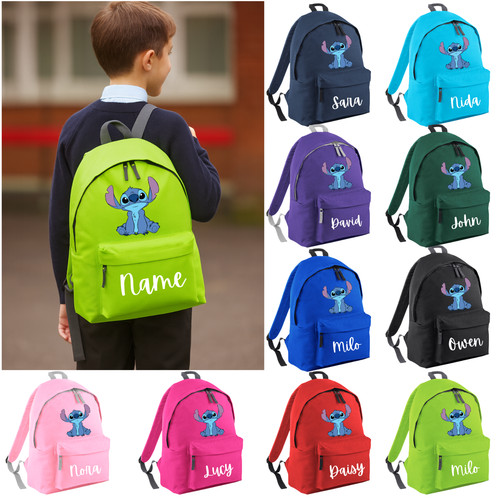Custom name stitch backpack - name,