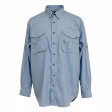 Rivers End Shirt Mens 3x Blue UV Protection Collared Performance Fishing Gear