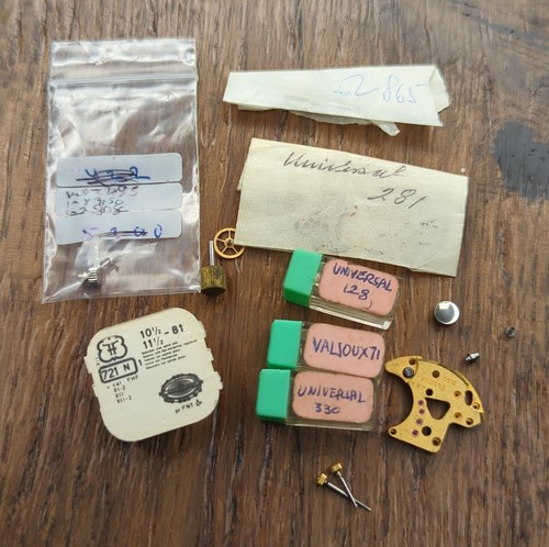 Lot interesting watch parts - of,