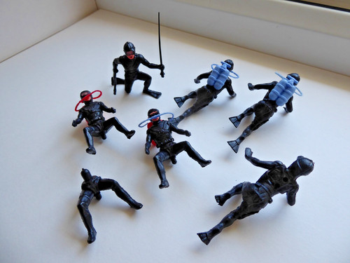 Timpo frogmen for spares - frogmen,