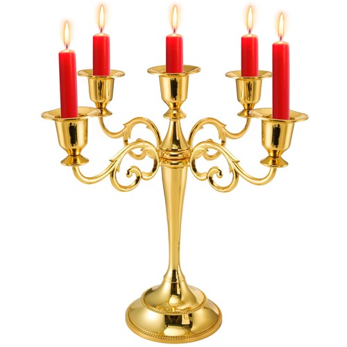 10in metal candle holder - candle,