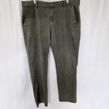 TU Man Trousers Men's Size 40'' Waist Grey/Green, Straight Fit