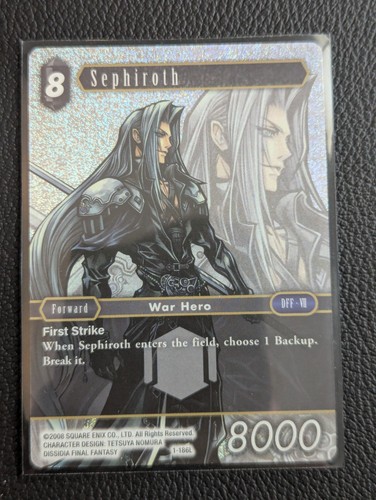 Final fantasy tcg sephiroth - fantasy,