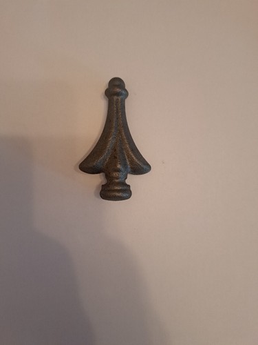Steel railheads finials gates - railheads,