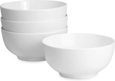 White bowls breakfast - white, soups