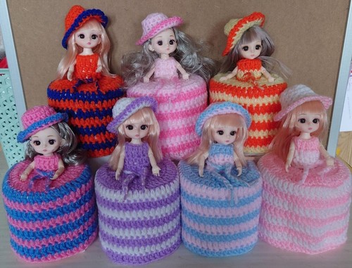 Toilet roll dolls - roll,, cover