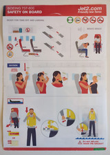 Boeing 737-800 Safety On Board Jet2.com Card v3 2024