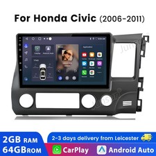 64G Android 14 GPS Navi Head Unit For Honda Civic 2006-2011 Car Radio Stereo SWC