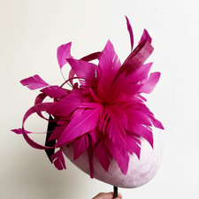 Women Flower Feather Hair Hat