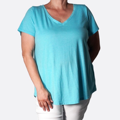 Torrid neck tee turquoise - torrid,