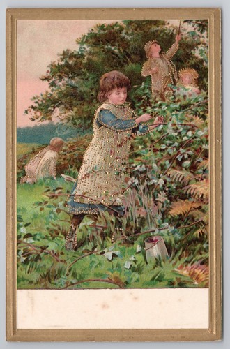Victorian glitter card - , –