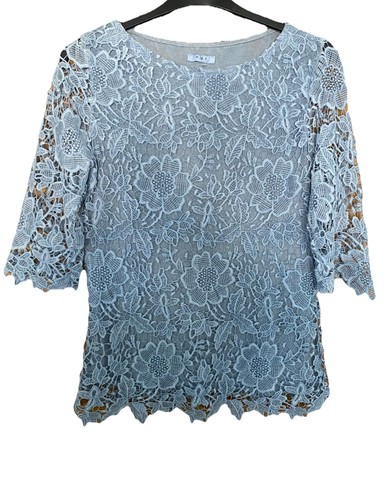 Ladies blue grey lace - blue,