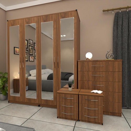 Door mirrored wardrobe - 4,