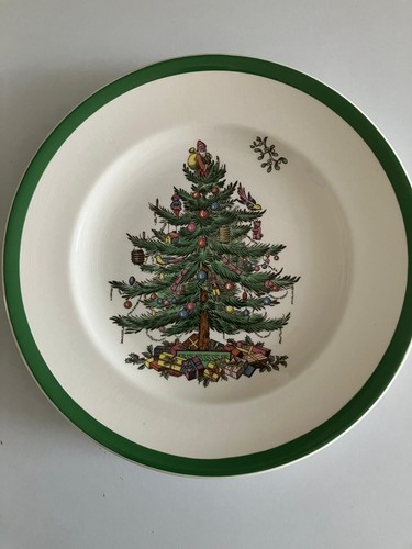 Spode christmas tree plate - tree, 8"