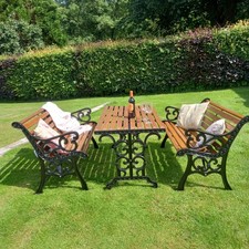 Traditional Garden Bench Set