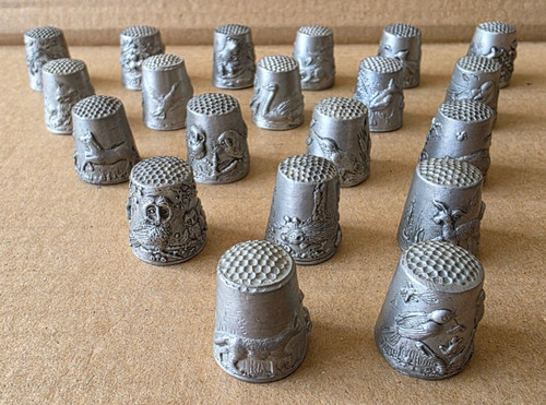 Collection pewter birds - of, 20